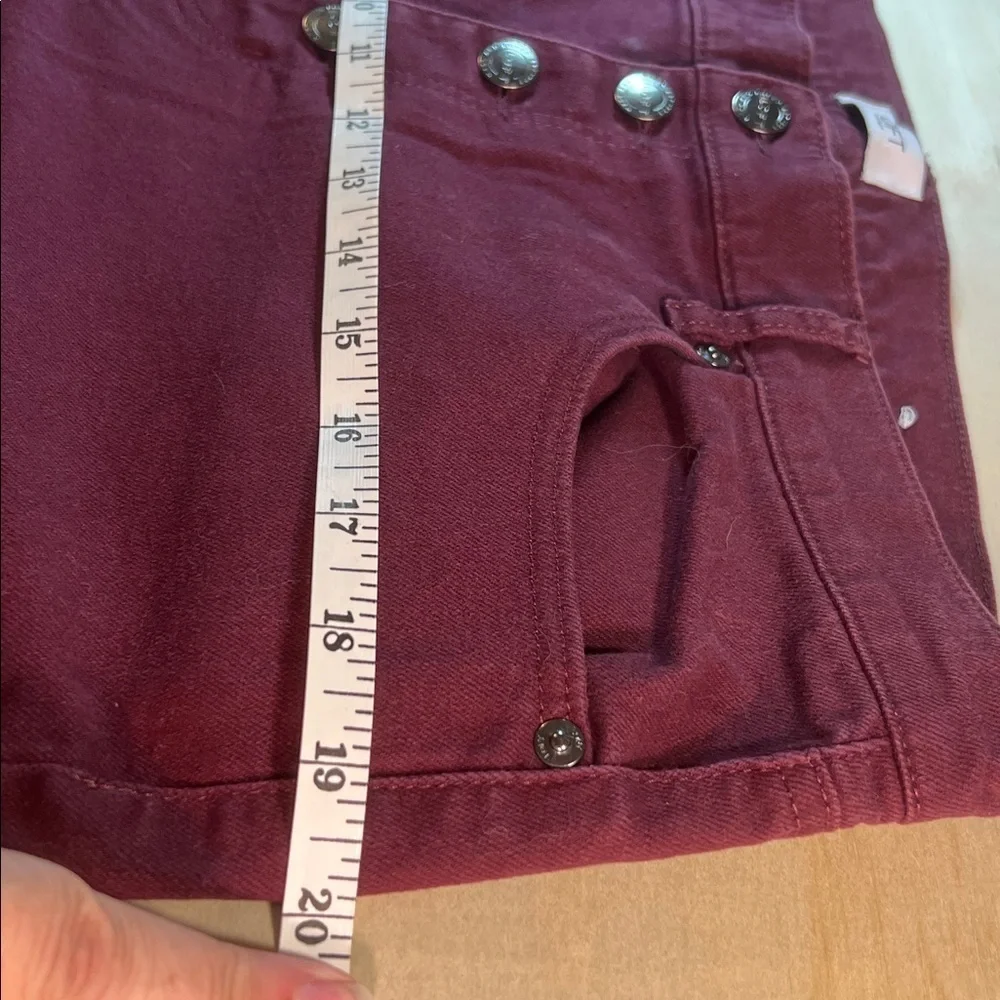 LOFT Rich Burgundy Denim Pants Sz 14